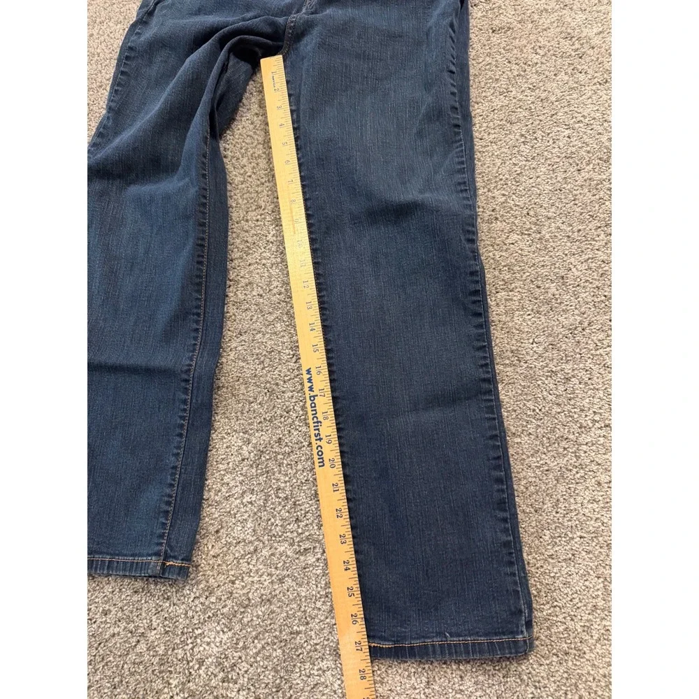Levis 512 Jeans Womens 14M Blue Perfectly Slimming Straight Leg Dark Wash Denim